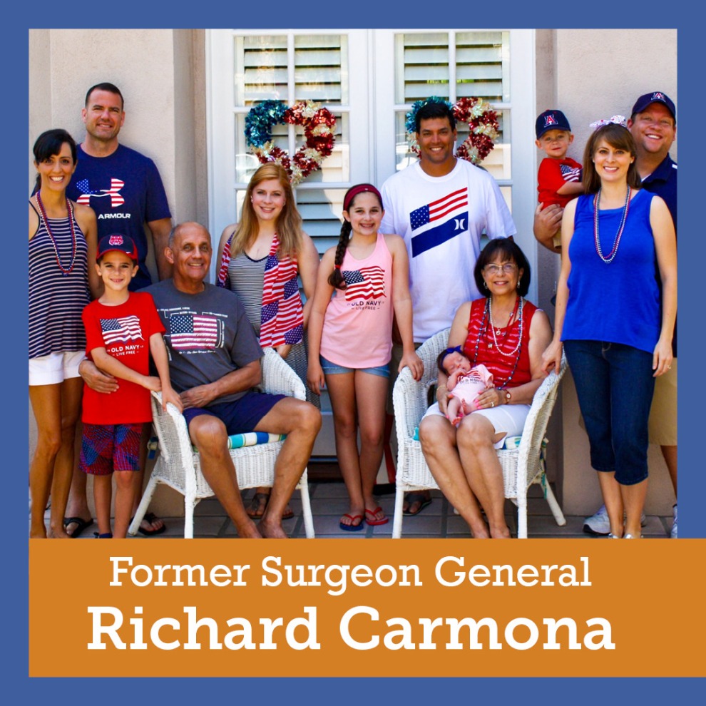 Dr. Richard Carmona and his family.