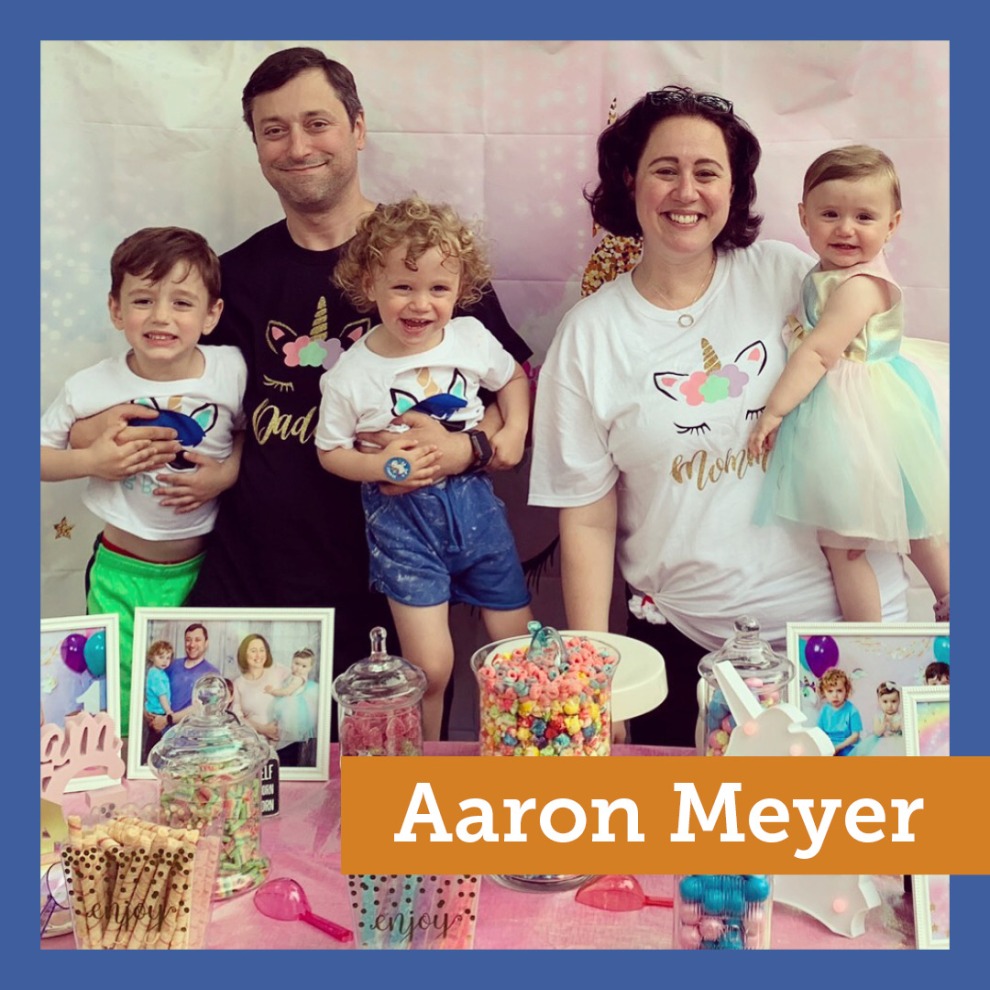 Aaron Meyer and his family.