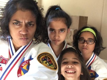 Dr. Kaushiki and her kids.