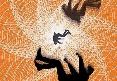 How to make a tribute to Hitchcock's Vertigo poster in Adobe InDesign