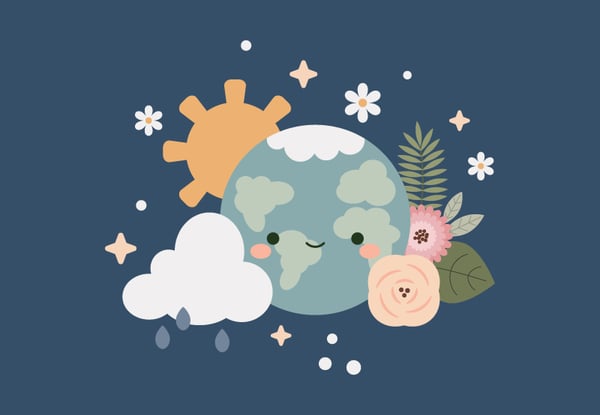 How to create a world illustration for Earth Day