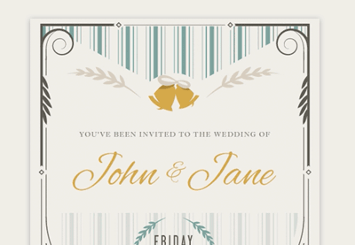 Invitation Design in Adobe Illustrator