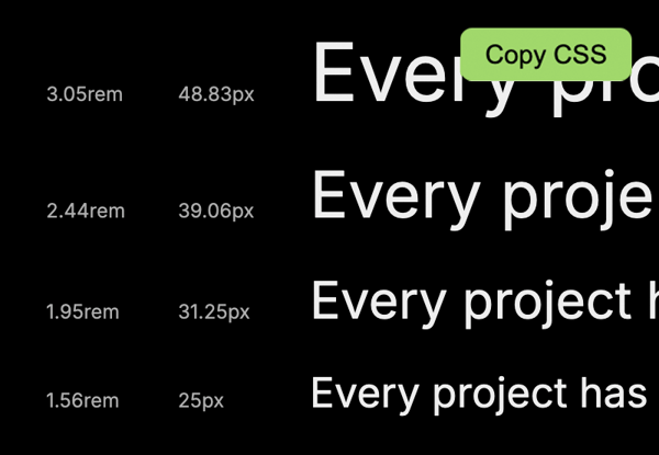 Build your own Typographic Scale tool with JavaScript